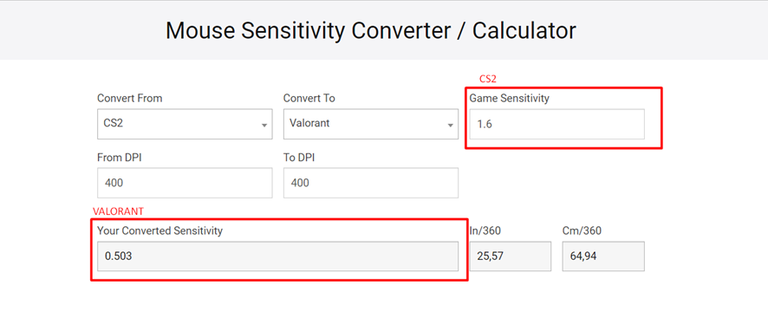 CS2 valorant sensitivity