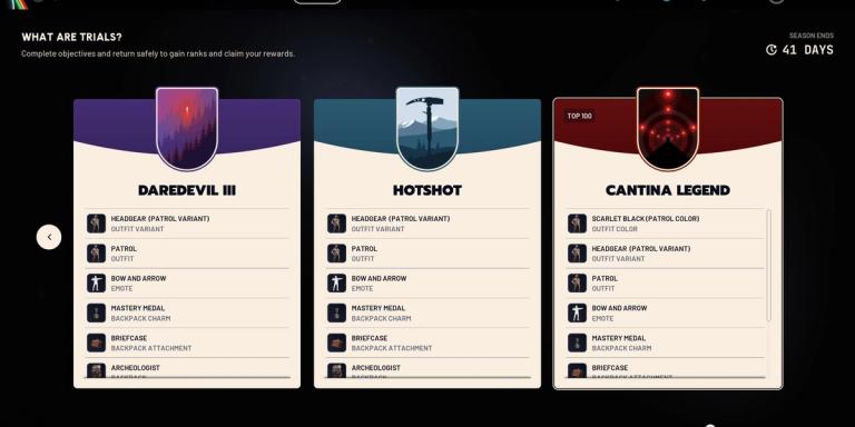 Arc Raiders Trials Ranks